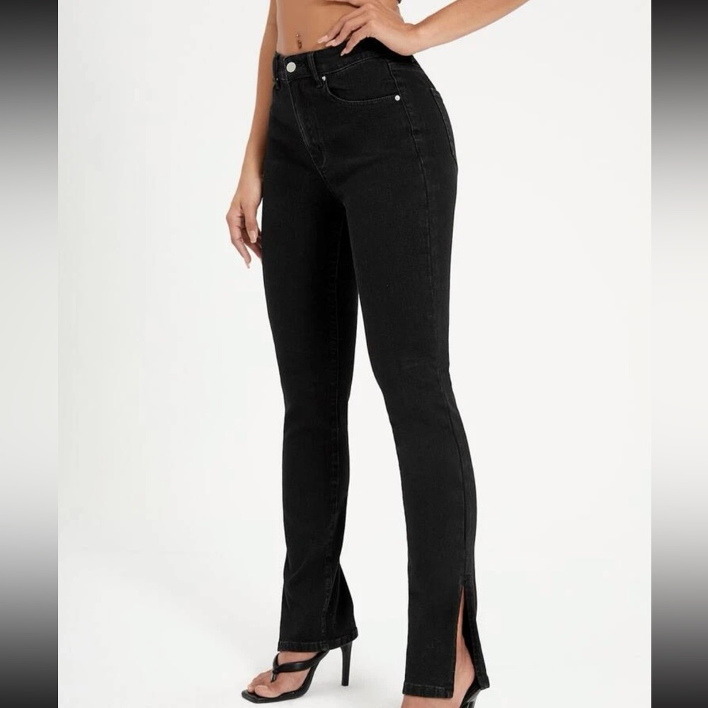 Split hem skinny jeans (US27)